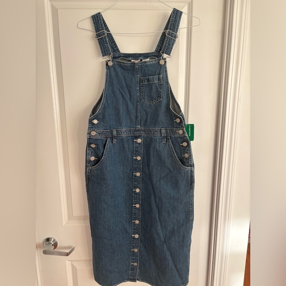 Levi’s Tico Denim Jumper Dress – Button Front – Size Small – NWT - Picture 6 of 13